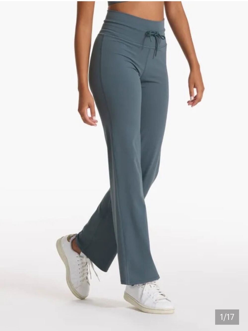 Vuori Women’s Blue Stone Wide Leg Ponte Leggings Small